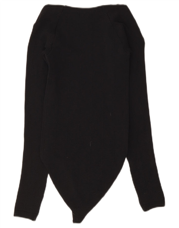 Zara langærmet bodysuit til kvinder UK 4 XS sort polyamid