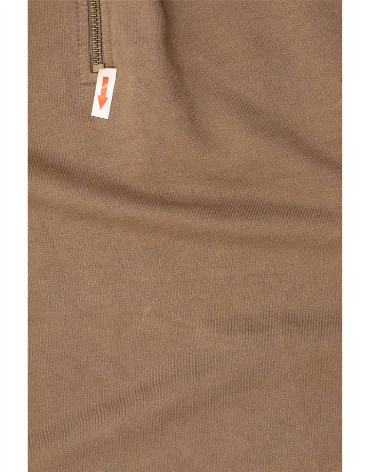 Adidas Sweatshirt med lynlås til mænd, stor brun