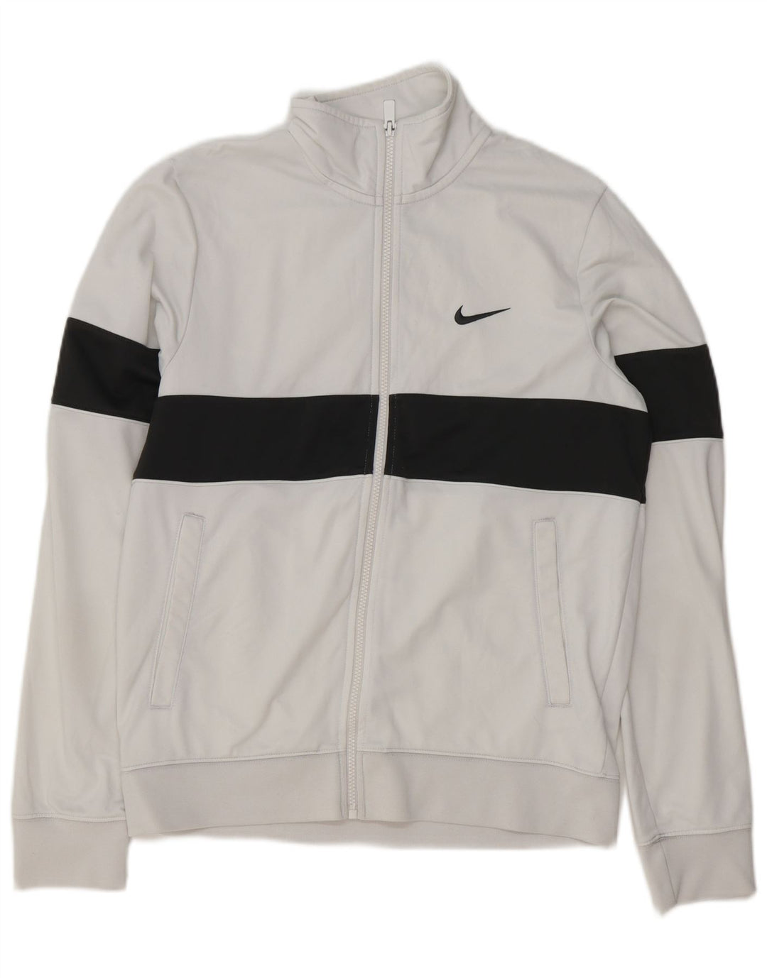 NIKE Træningsdragt til mænd Topjakke Medium White Colourblock Polyester