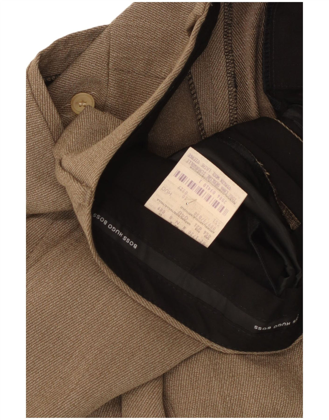 Hugo Boss Herre Lige jakkesæt bukser IT 48 Medium W34 L30 Brun