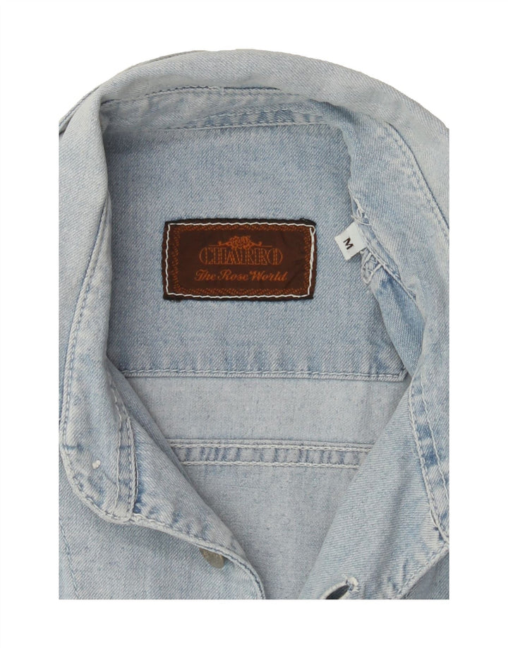 CHARRO Mens Graphic Denim Shirt Medium Blue Vintage Charro and Second-Hand Charro from Messina Hembry 