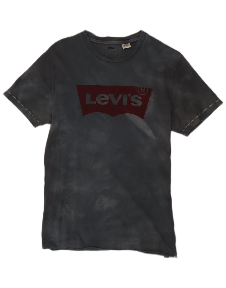 Levi's Herre grafisk T-shirt Top Lille grå Tie Dye Bomuld