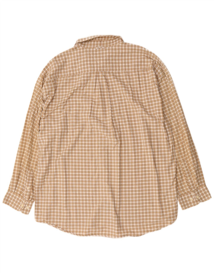 Tommy Hilfiger herreskjorte 2XL beige ternet bomuld