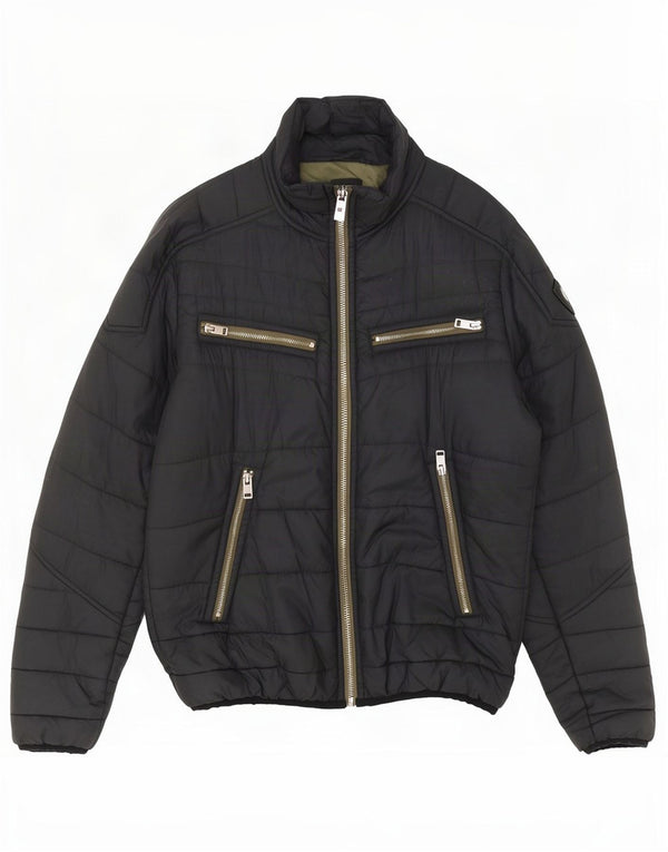 Diesel Herre polstret jakke UK 40 Large Grå Nylon