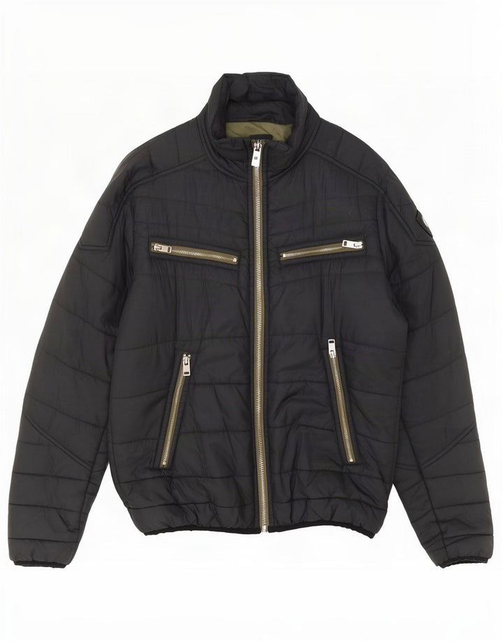 Diesel Herre polstret jakke UK 40 Large Grå Nylon