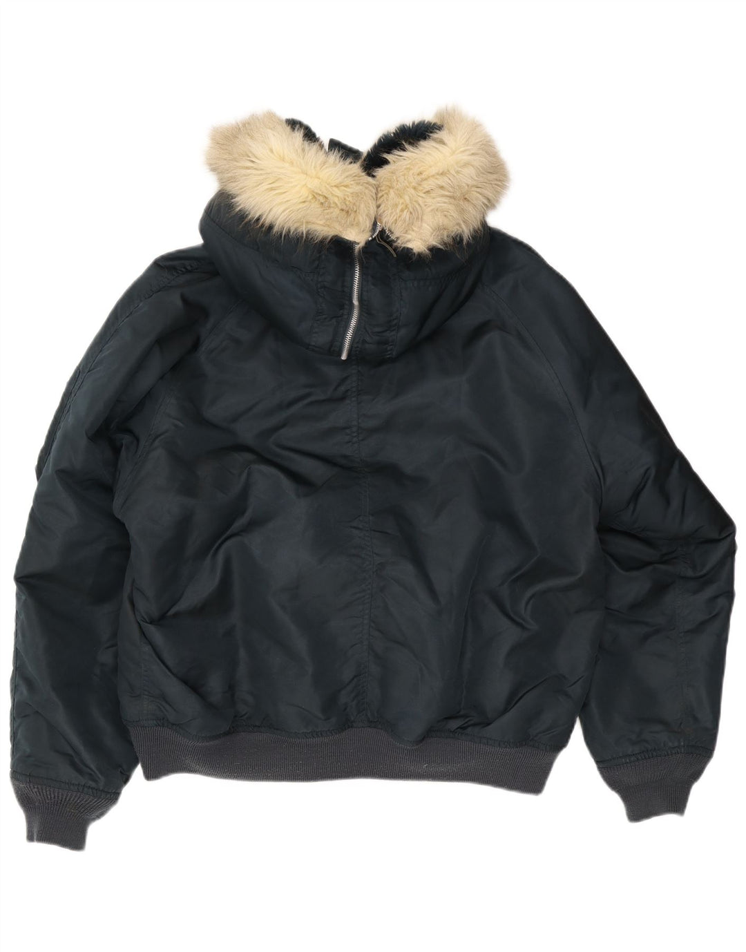 Rifle Herre Type G-1 Hooded Bomber Jacket UK 40 Large Navy Blue