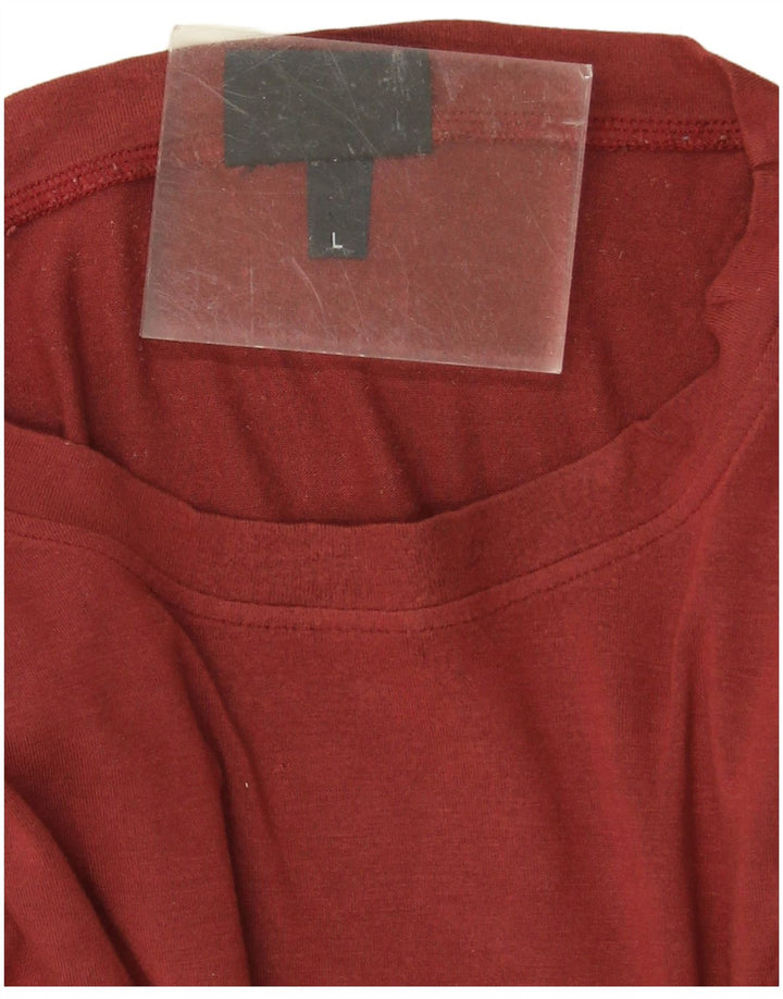 Trussardi Jeans Herre Top Langærmet Stor Rød Viscose