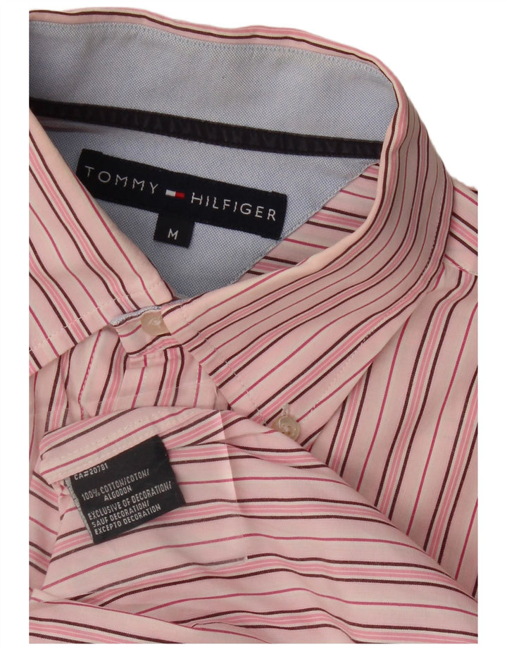 Tommy Hilfiger Herreskjorte Medium Pink Stribet Bomuld