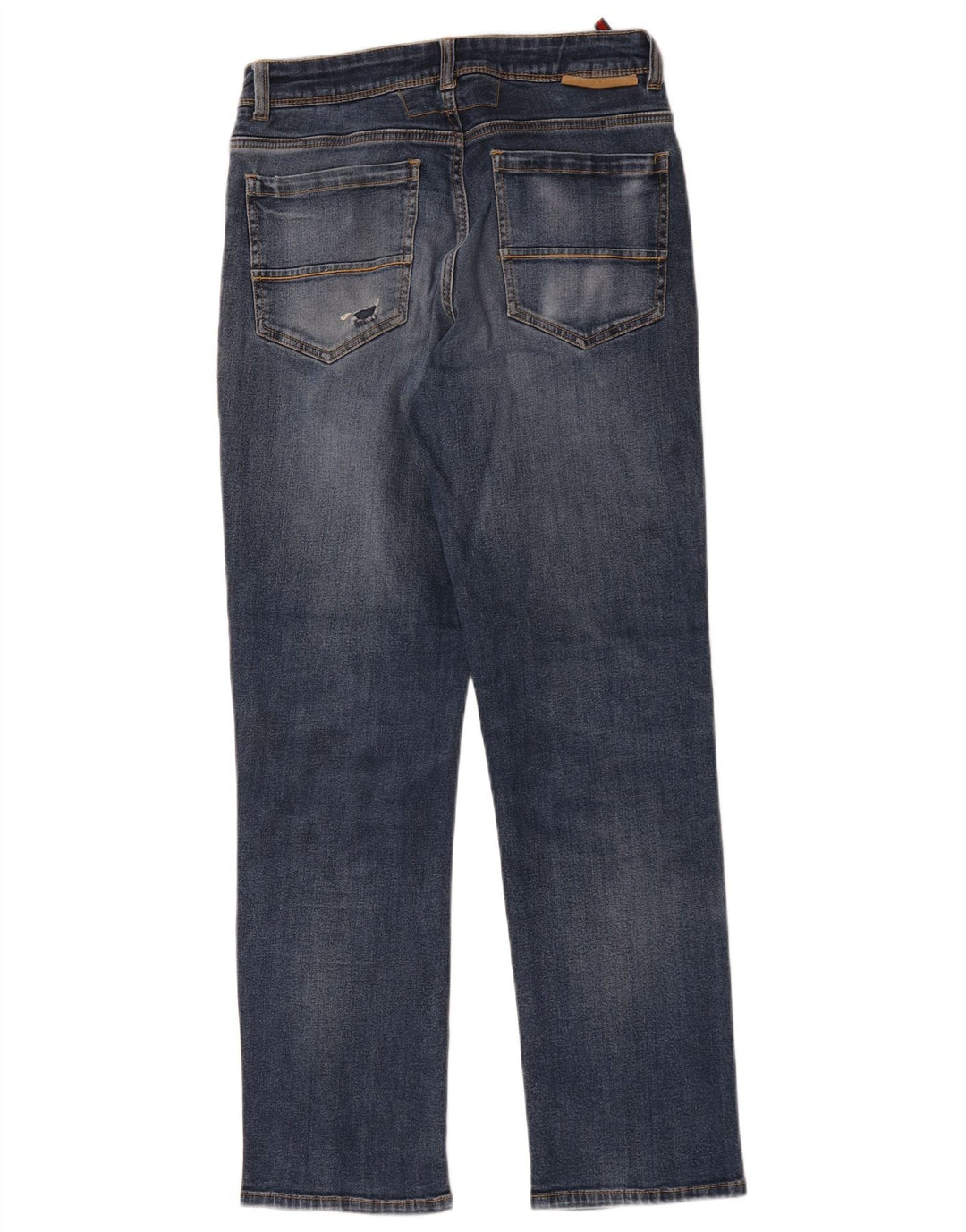 Dacks Dame Regular Fit Straight Jeans IT 46 Large W28 L29 Marineblå
