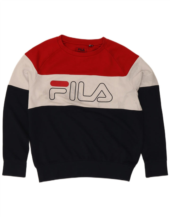 Fila Grafisk Oversized Sweatshirt Jumper til mænd XS Multifarvet Colourblock