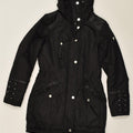 GUESS Womens Windbreaker Jacket US 4 Small Black Nylon | Vintage Guess | Thrift | Second-Hand Guess | Used Clothing | Messina Hembry 