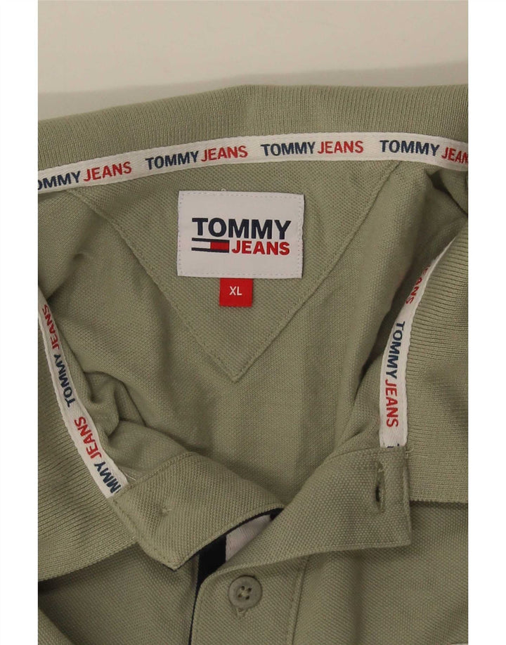 Tommy Hilfiger Herre Polo Shirt XL Grøn