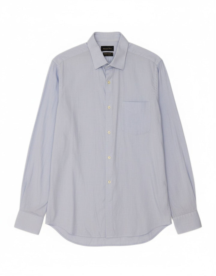 MASSIMO DUTTI Mens Shirt EU 42 16 1/2 Large Blue Cotton