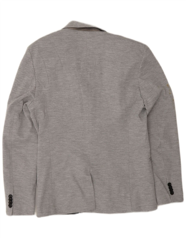 Zara Herre 2-knaps blazerjakke UK 40 Large Grå