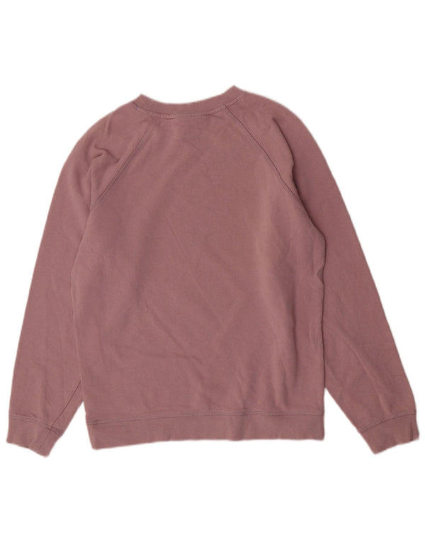 Topshop Dame Oversized Sweatshirt Jumper UK 8 Small Pink Bomuld