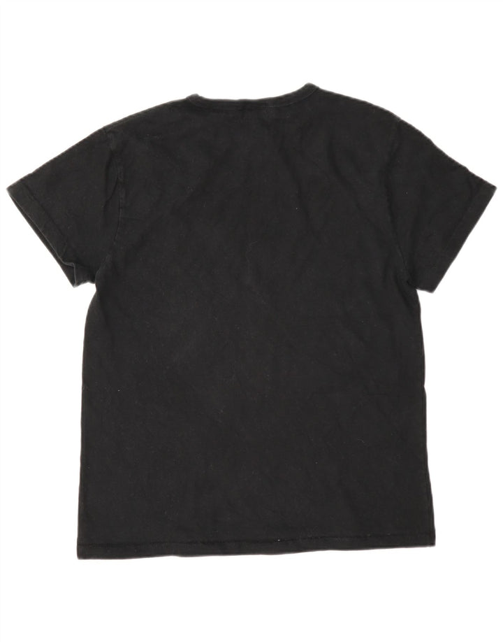 Champion Dame Grafisk T-Shirt Top UK 14 Medium Sort