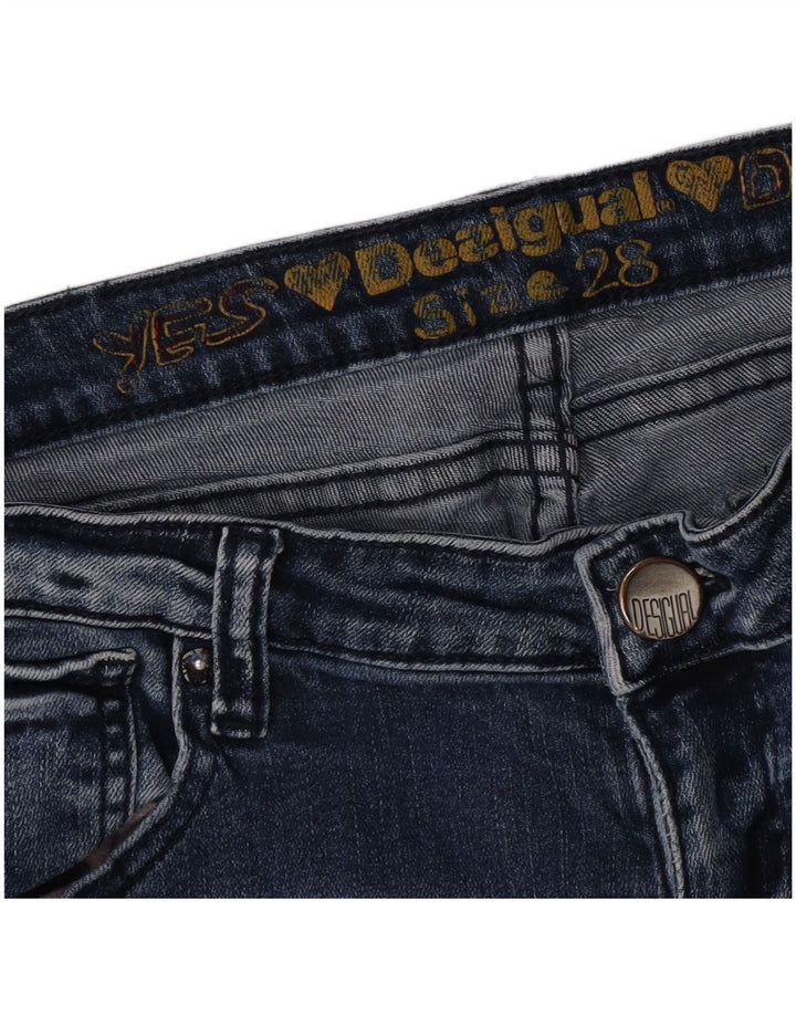 Desigual Dame Skinny Jeans W28 L28 Blå
