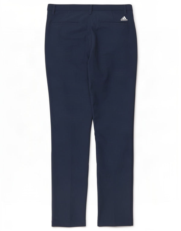 Adidas Slim Chino-bukser til mænd W30 L32 Marineblå polyester