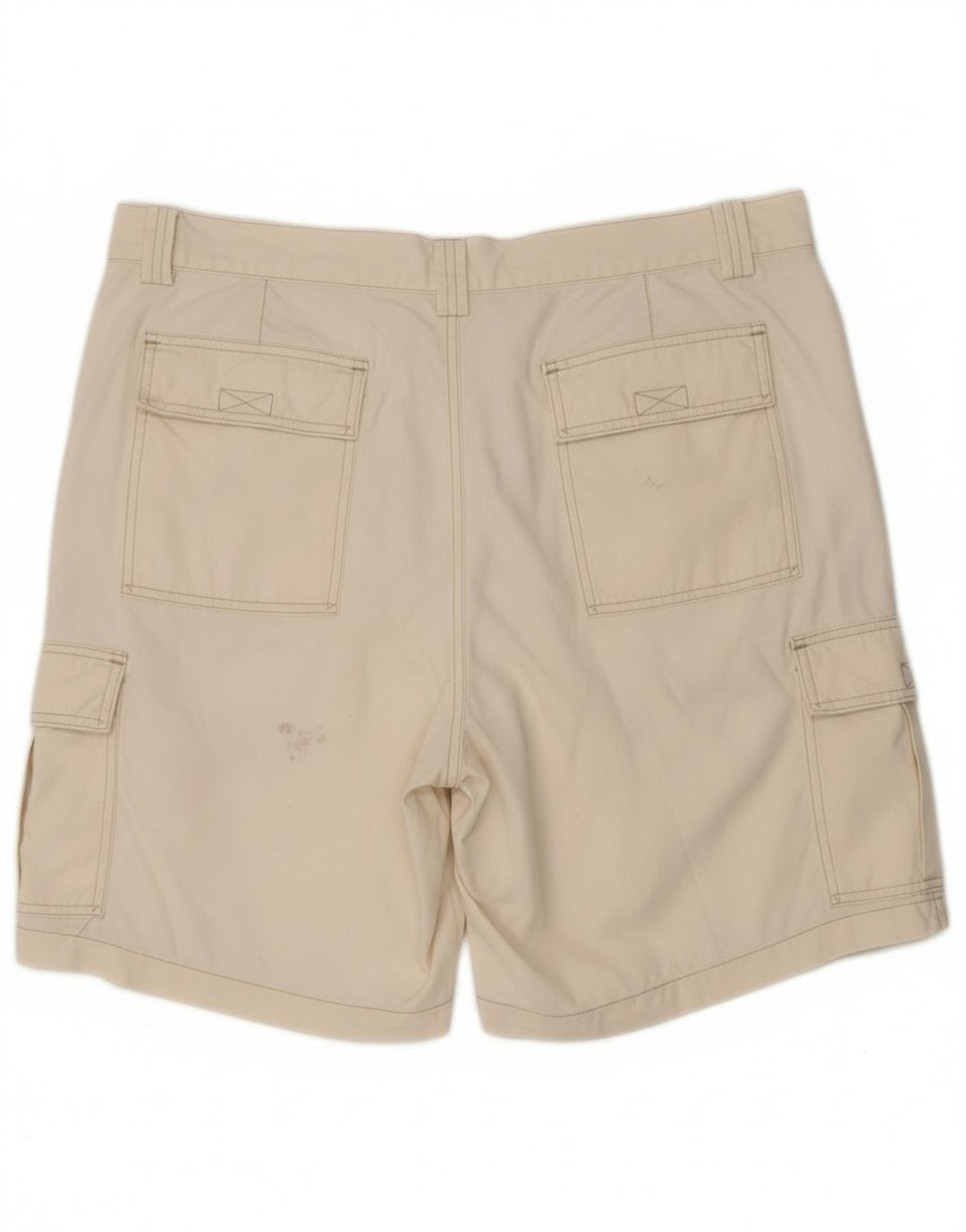 Vintage Herre Cargo Shorts W38 XL Hvid Bomuld