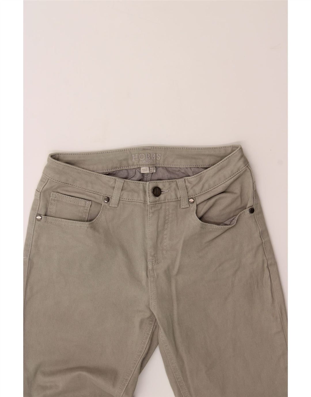 HOBBS Womens Slim Jeans UK 8 Small W26 L28 Grey Cotton Vintage Hobbs and Second-Hand Hobbs from Messina Hembry 