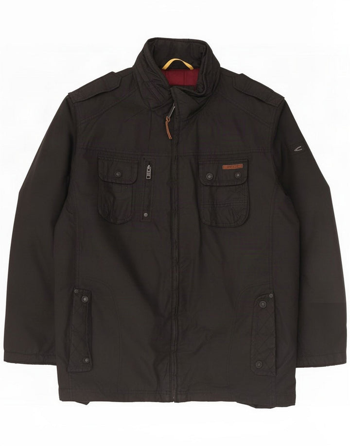 Camel Active Military Jacket til mænd IT 58 4XL Sort bomuld