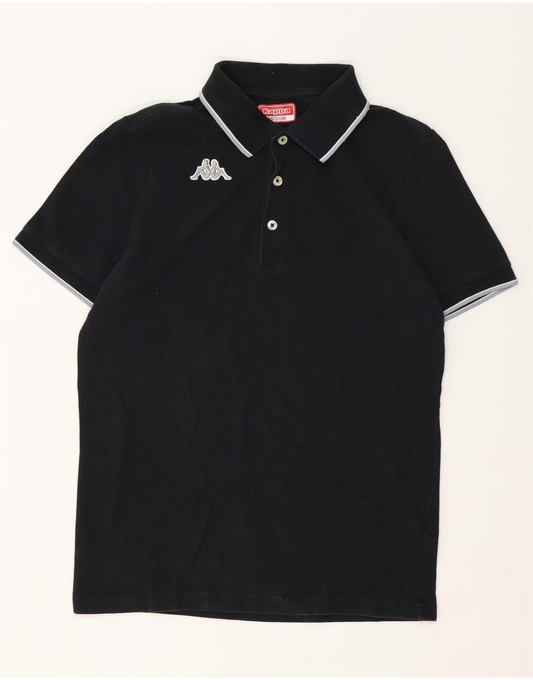 Kappa herre poloshirt Medium sort bomuld