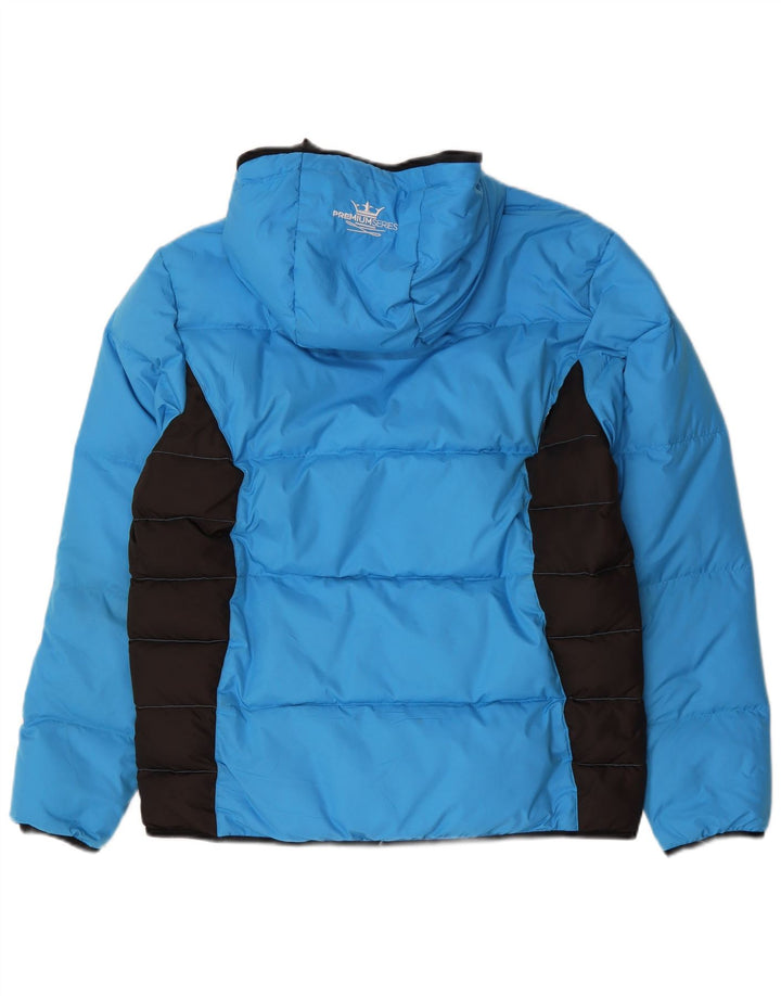 Wedze Herre hættepolstret jakke UK 40 Large Blue Colourblock Polyester