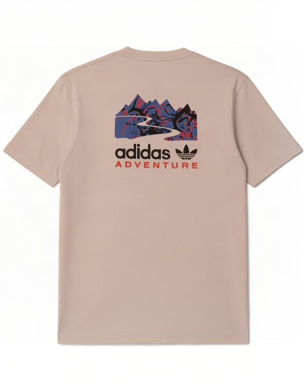 Adidas Grafisk T-shirt top til mænd, lille hvid bomuld