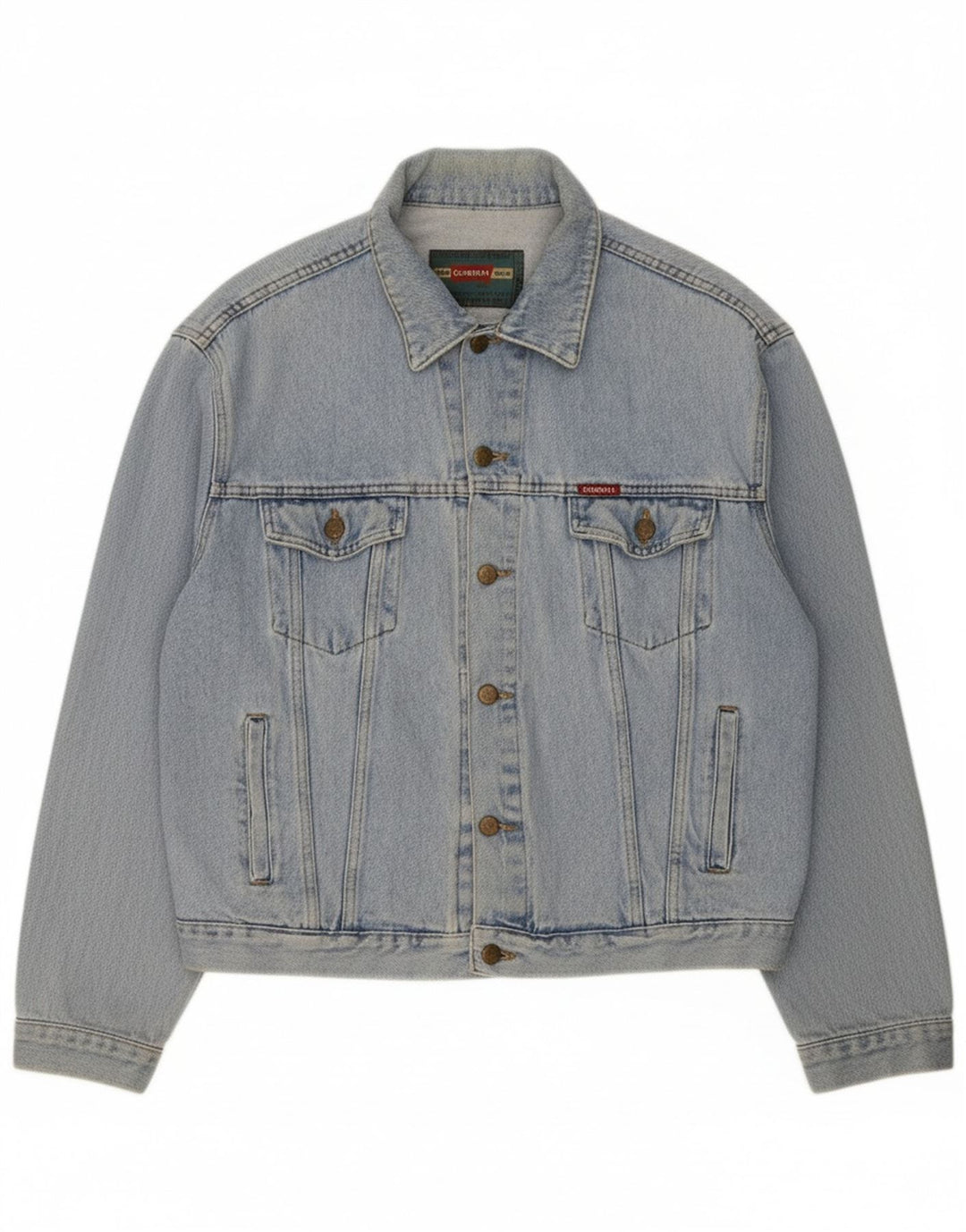 CARRERA Mens Denim Jacket UK 40 Large Blue Cotton