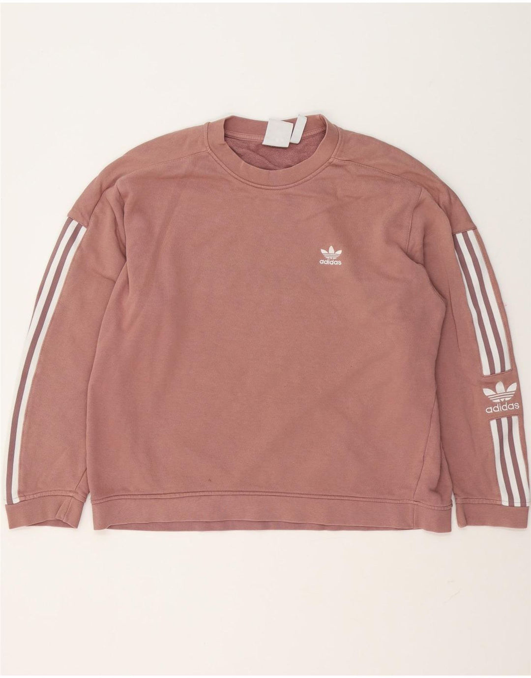 Adidas Sweatshirt-trøje til mænd Large Pink Bomuld