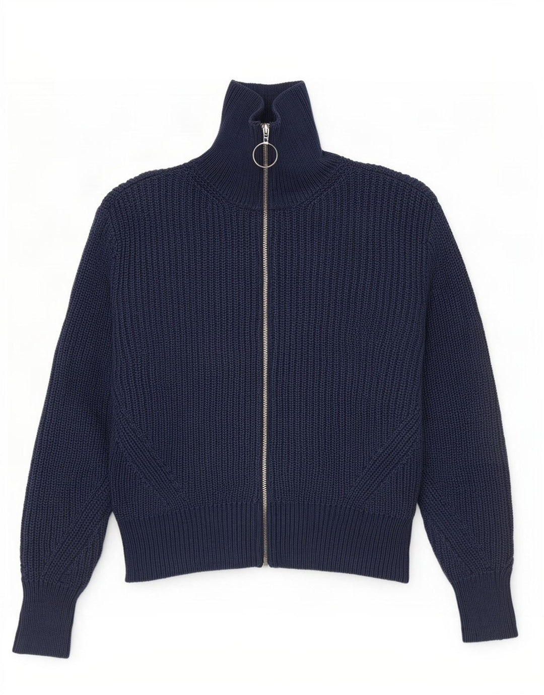 Marks & Spencer Dame Crop Cardigan Sweater UK 12 Medium Navy Blue