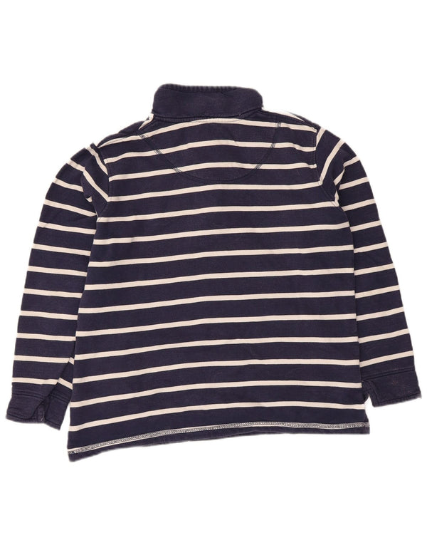 Besætningstøj Dame sweater med lynlås-hals UK 10 Lille marineblå stribet