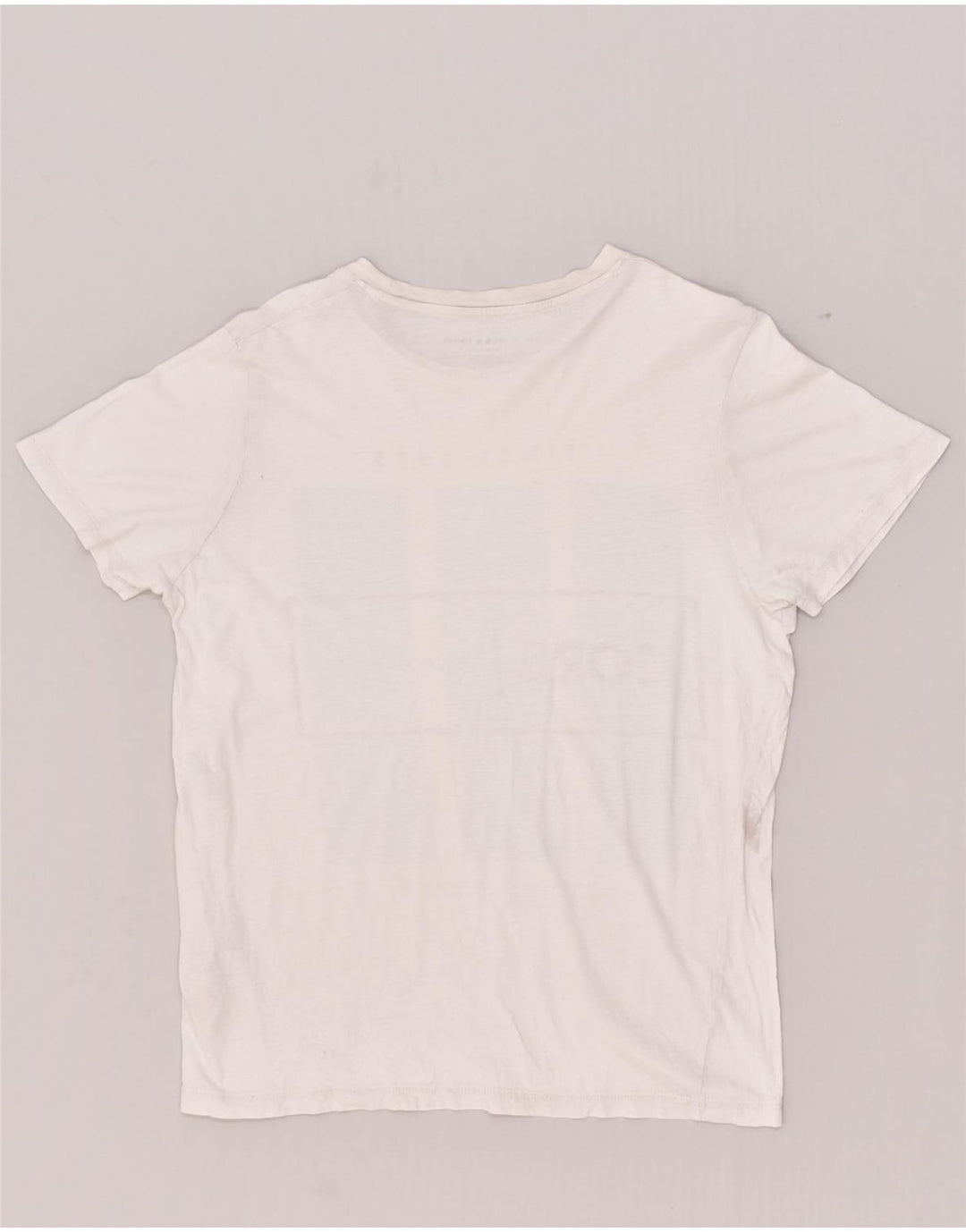 JACK & JONES Mens Graphic T-Shirt Top Medium White Cotton | Vintage Jack & Jones | Thrift | Second-Hand Jack & Jones | Used Clothing | Messina Hembry 