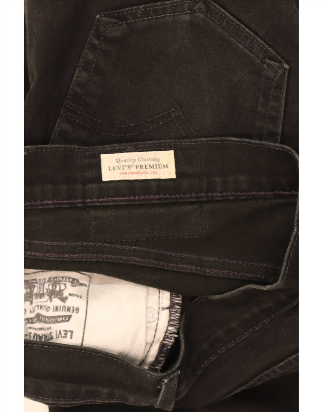 Levi's Straight Jeans til mænd W30 L32 Sort bomuld