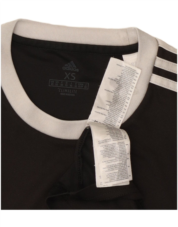 ADIDAS Herre Climalite T-Shirt Top XS Sort Polyester