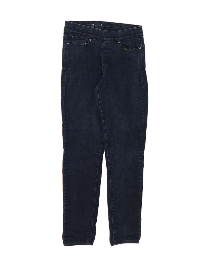 LEVI'S Womens Straight Jeans US 4 Small W28 L30 Navy Blue Cotton Vintage Levi's and Second-Hand Levi's from Messina Hembry 