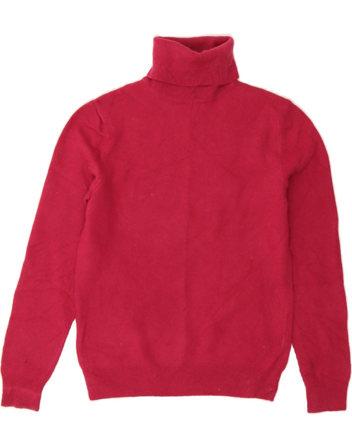 BENETTON Womens Roll Neck Jumper Sweater UK 10 Small Red Wool Vintage Benetton and Second-Hand Benetton from Messina Hembry 