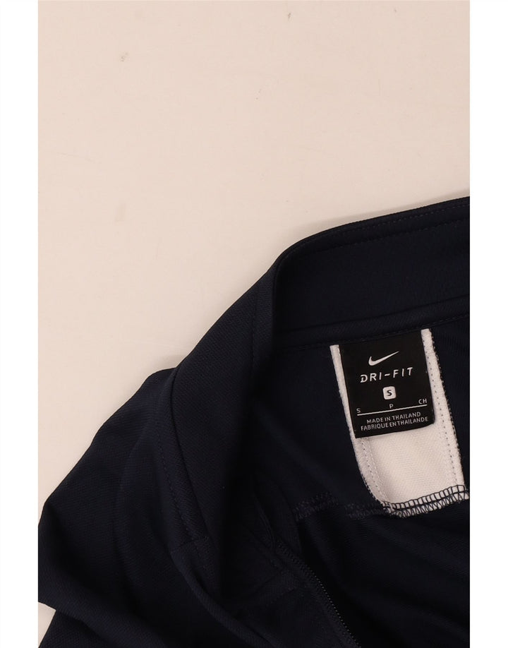 Nike Herre Dri Fit træningsdragt Topjakke Small Navy Blue Colourblock