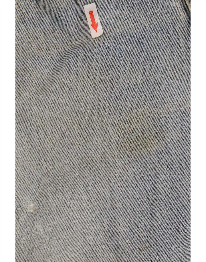 Levi's Herre 505 Distressed Straight Jeans W34 L28 Blå Bomuld