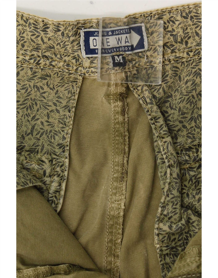 ONE WAY Herre Cargo Shorts Medium W32 Khaki Bomuld