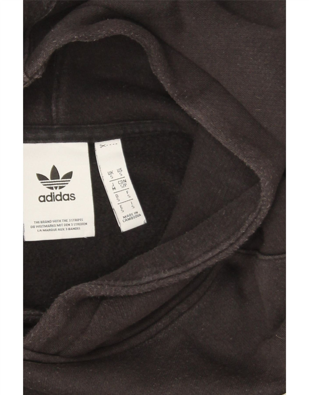 Adidas Hættetrøje til mænd, lille sort bomuld