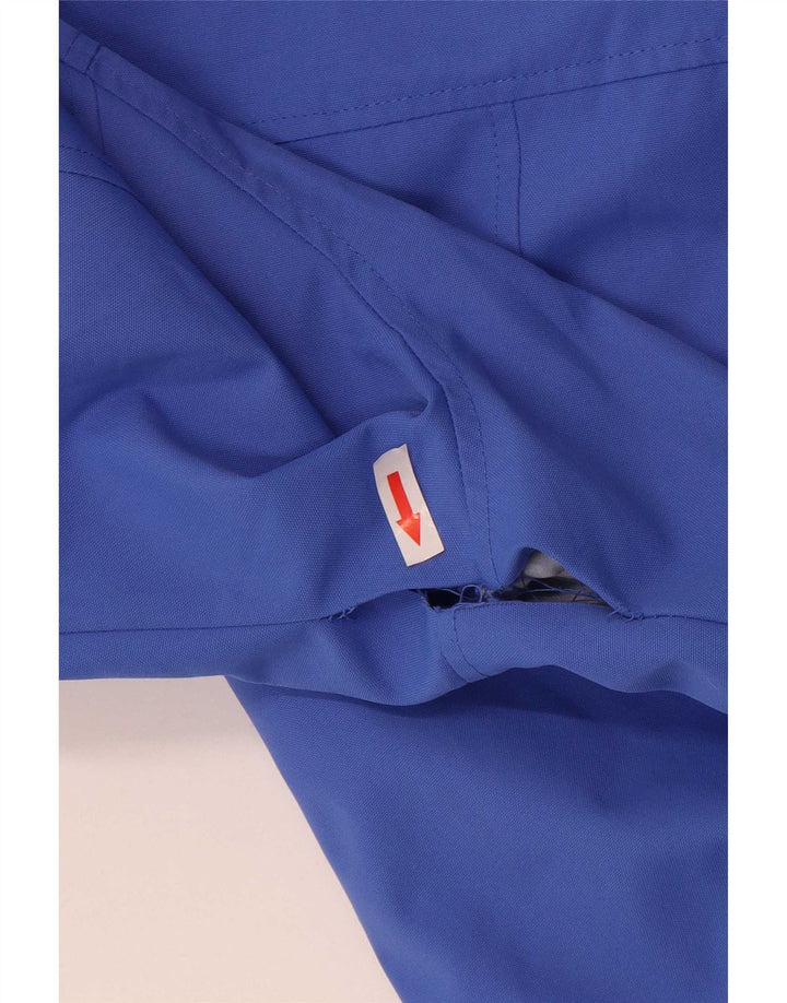 Crew Clothing Dame Regnjakke med hætte UK 16 Stor Blå Polyester