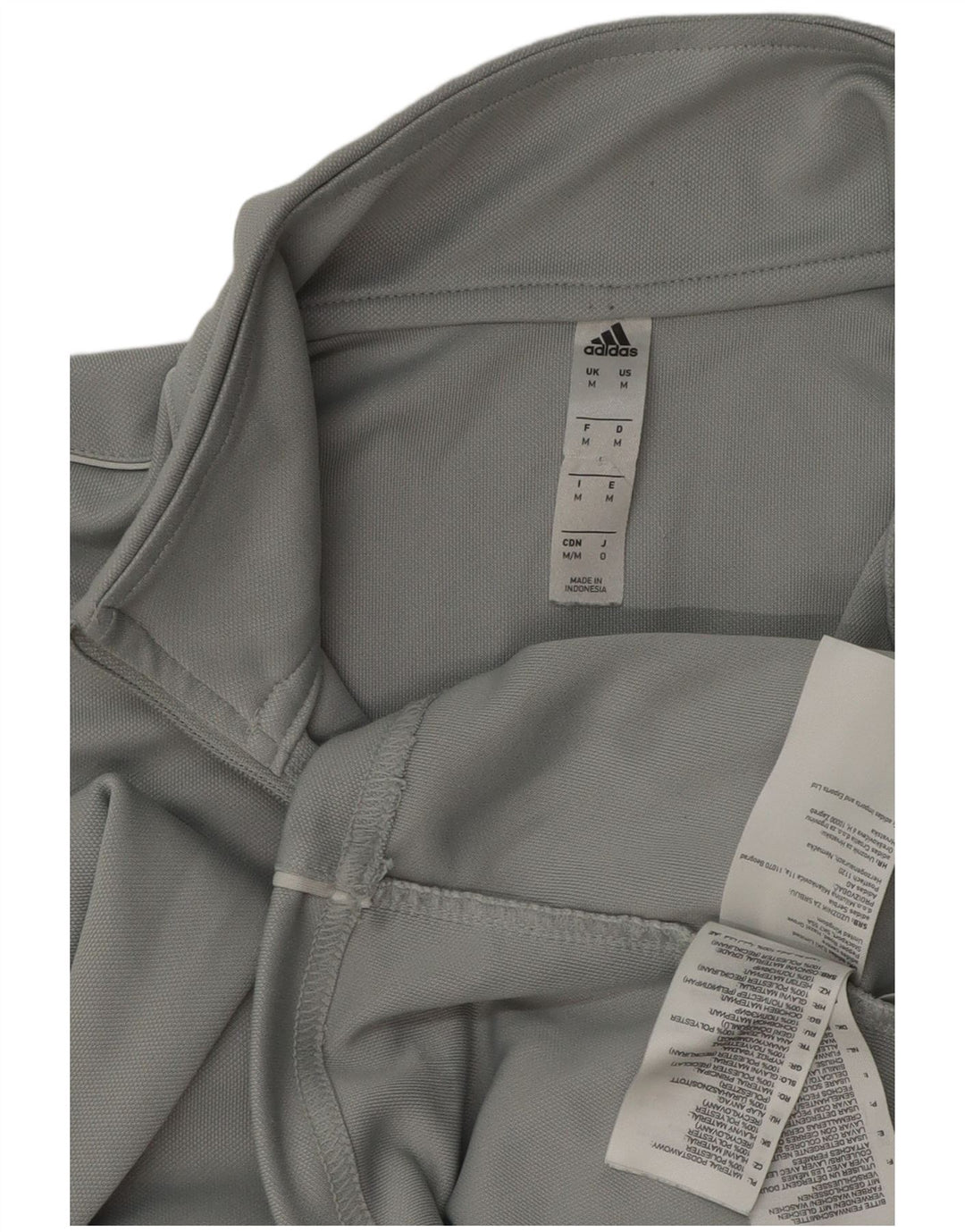 Adidas Herre Aeroready Zip Neck Pullover Træningsdragt Top Medium Grey Polyester