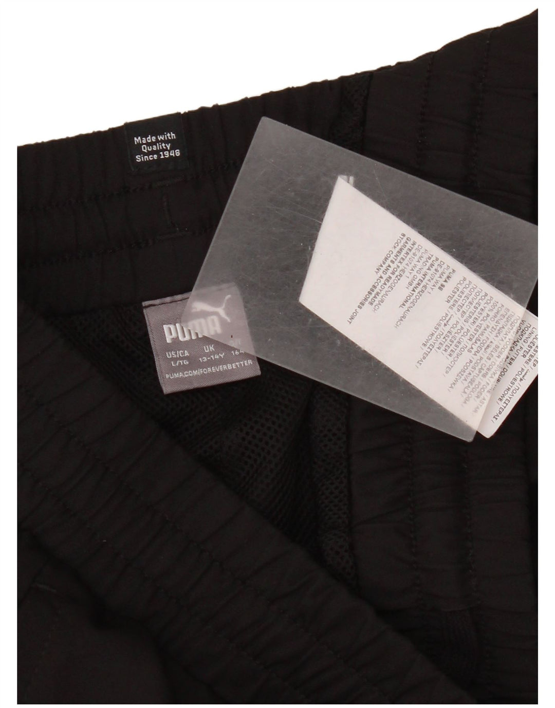 Puma piger sportsshorts 13-14 år sort polyester