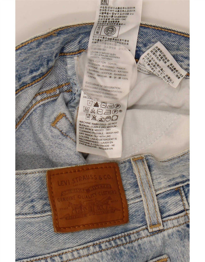Levi's Dame Wedgie Straight Jeans W26 L28 Blå Bomuld