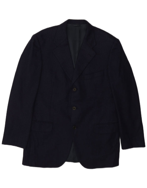 Burberry Herre 3-knaps blazerjakke IT 50 Medium Marineblå Klassisk
