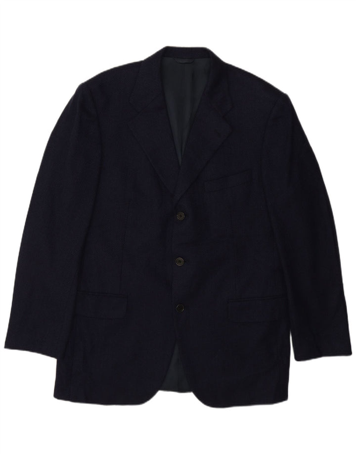 Burberry Herre 3-knaps blazerjakke IT 50 Medium Marineblå Klassisk