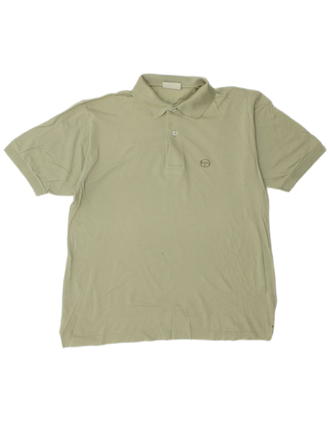 Sergio Tacchini Herre Polo Shirt IT 48 Medium Grøn Bomuld