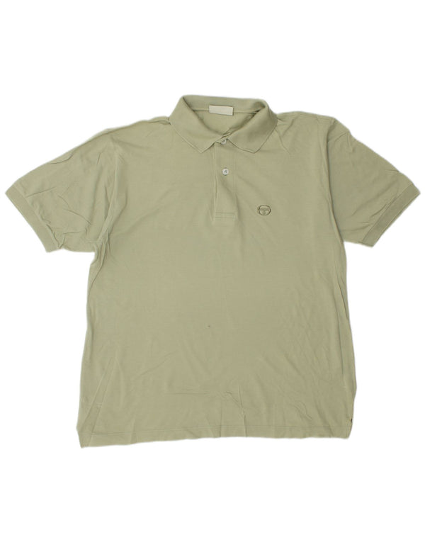 Sergio Tacchini Herre Polo Shirt IT 48 Medium Grøn Bomuld