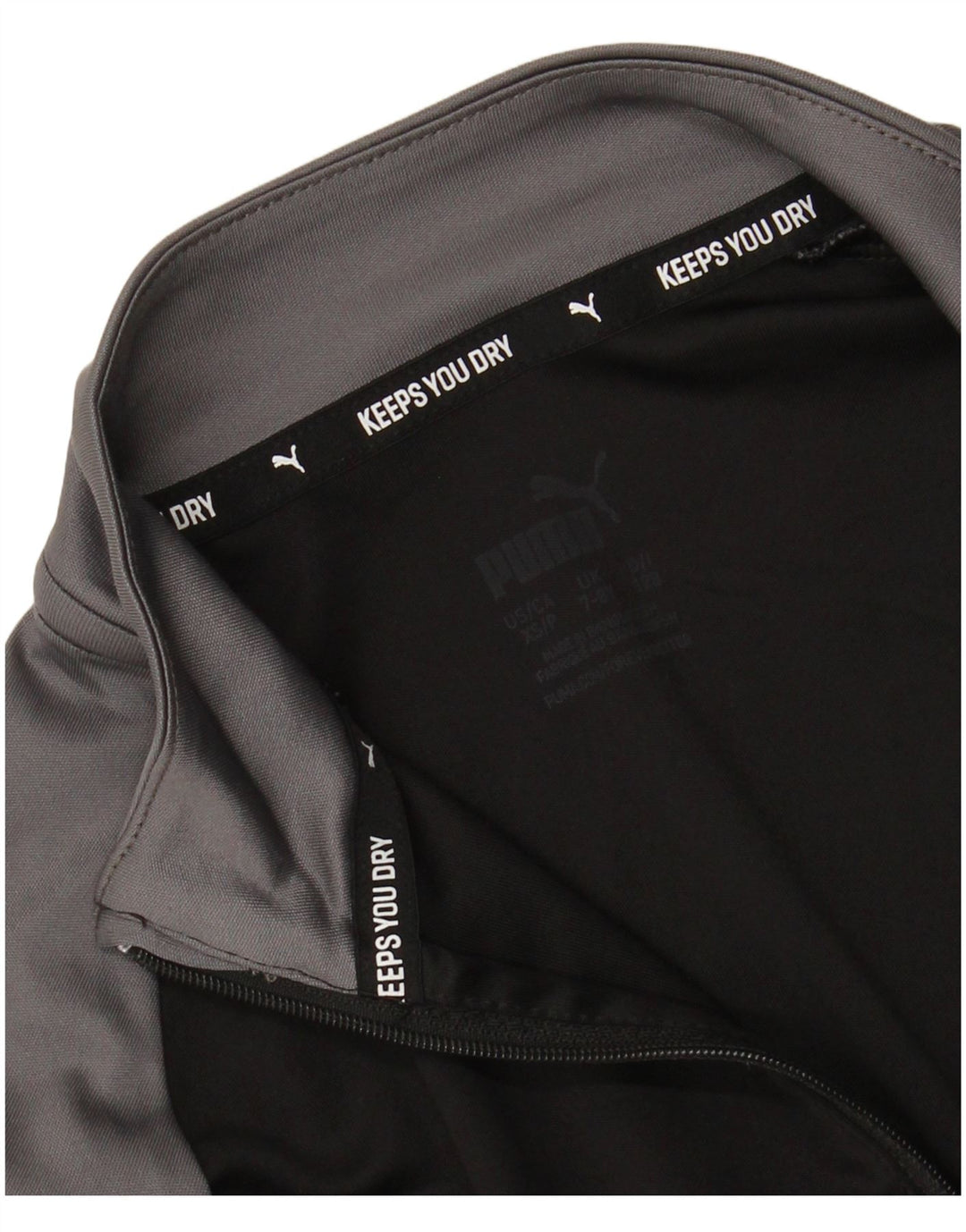 PUMA Drenge Grafisk Pullover Træningsdragt Top 7-8 år Sort Colourblock